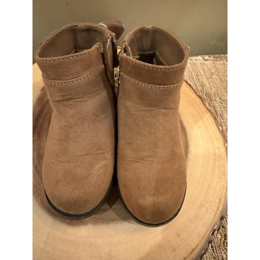 MICHAEL‎ Michael Kors Emma Deb Bow Charm Bootie Baby Girl's 5 Caramel New